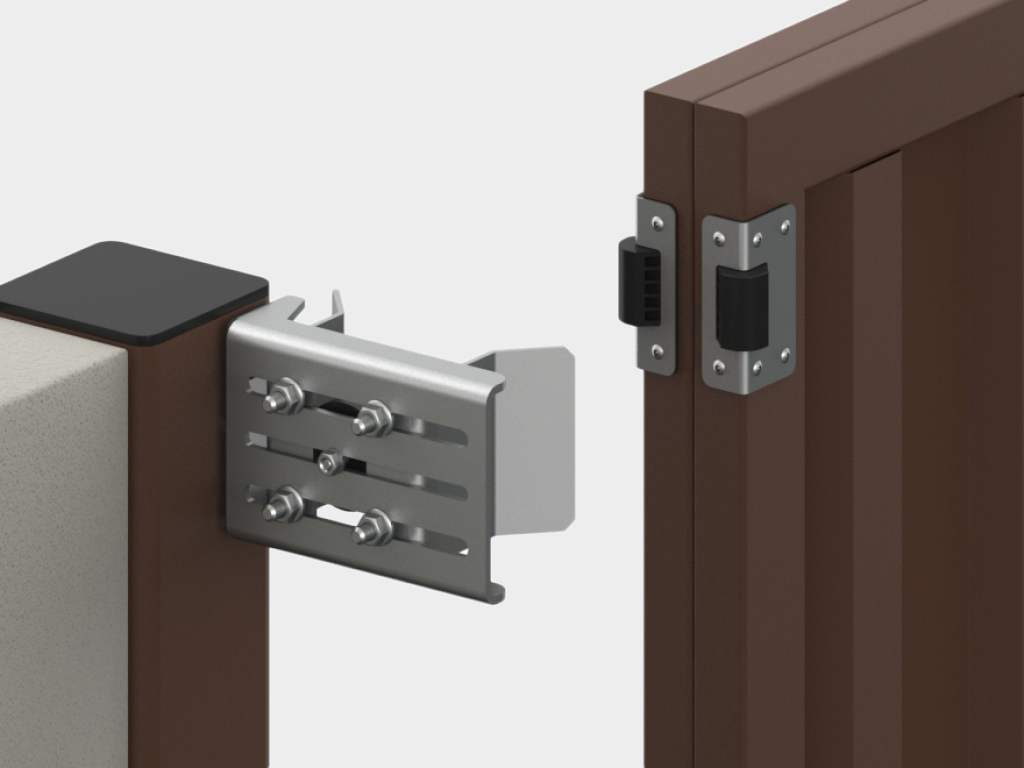Shitning protektori, yuqori lovituvchiga kirish paytida taxtani shikastlanishdan himoya qiladi va eshiklarning deyarli shovqinsiz yopilishini ta'minlaydi.
